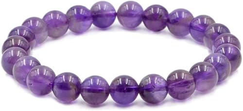 AD Beads Pulsera elástica de cuentas redondas de piedras preciosas naturales, curación Reiki, 0.315 in