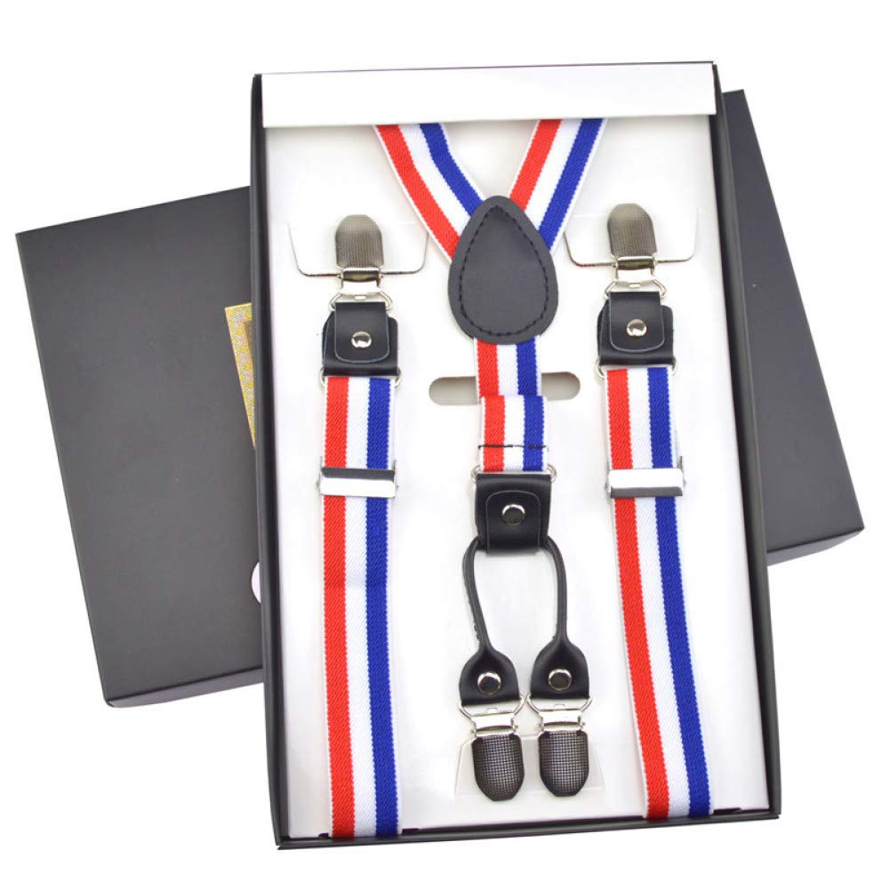 YMXBSBDBraces 4 Buckle Mens Suspenders Men Braces Supports Suspenders For Women Elastic Adjustable Pants Suspender Mens Clothing 2.5Cm