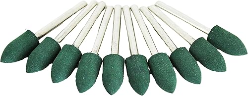 Miniatura 2 de 10 piezas de 516 pulgadas de goma rotativa con vástago de 0.118 in (18 pulgadas) para herramientas rotativas Dremel