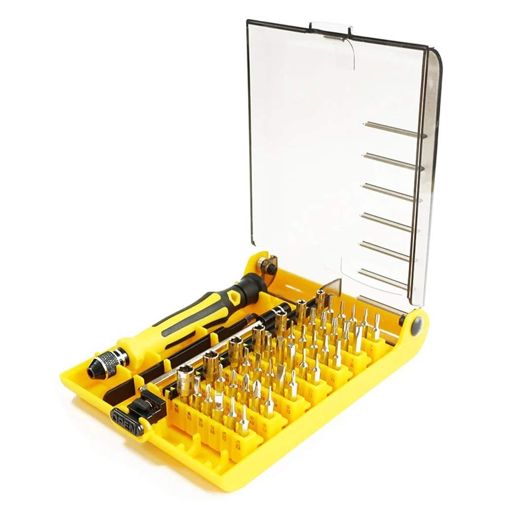 Zestawy śrubokrętów, Zestaw Wkrętaków 45 W 1 Precyzyjny Śrubokręt Izolowany Parafusadeira Uchwyt Magnetyczny Bitów Multi Hex Torx Narzędzia Ręczne