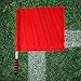 kowaku Referee Flag Traffic Safety Flag Lightweight Sponge Handle Fair Game Flag, Flag Hand Flag for Basketball Training Hockey Training, Red