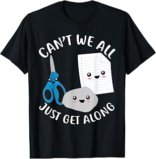 Piedra Papel Tijeras Divertido Kawaii Camiseta