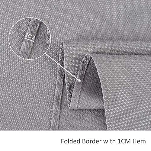 Image of maxmill Jacquard Square Tablecloth Stain Resistant Spillproof Wrinkle Free Washable Soft Table Cloth, Decorative Fabric Table Cover for Dining Room, Indoor and Outdoor Use, 52 x 52 Inch, Light Grey
