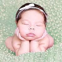 Vista 2 de D&J DON&JUDY Accesorios de fotografía para recién nacidos, manta de fotos de bebé, relleno de capa de cesta, patrón de puntos, acrílico