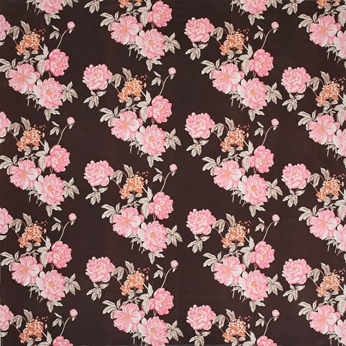Image of Fitted Bedsheet Queen Size 300 TC Soft Cotton Feel Microfiber All Around Elastic Fitted Double Bedsheet with 2 Frill Pillow Covers | Size (60x78) Pink Coffee