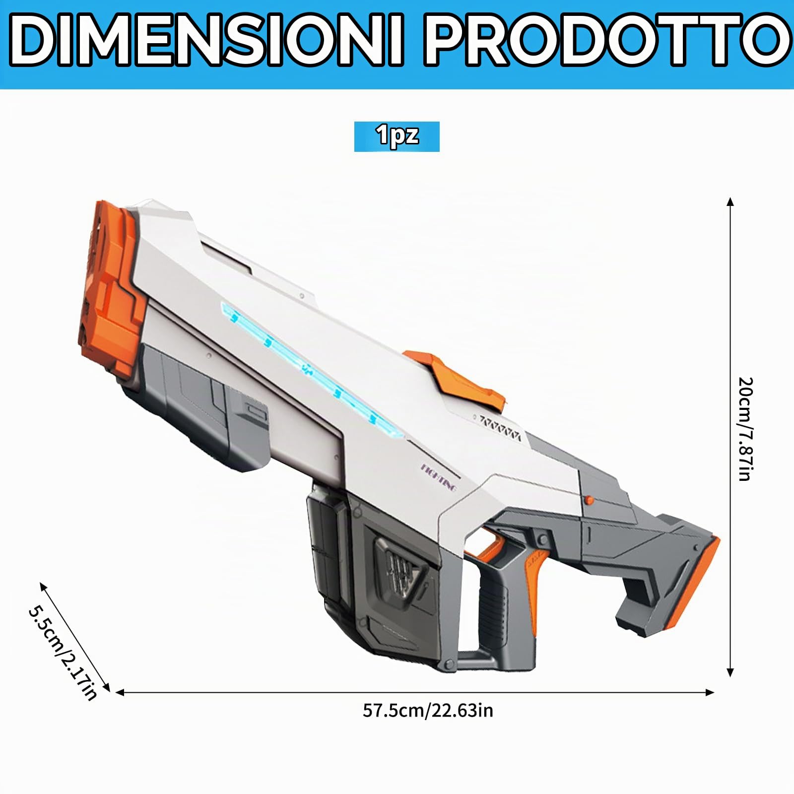 Pistola ad acqua elettrica potenziata,Pistole ad Acqua Potenti a Lunga Distanza,Pistola ad Acqua Auto Aspirazione,Pistole ad Acqua Elettriche,Pistola ad Acqua Elettrica per Bambini e Adulti