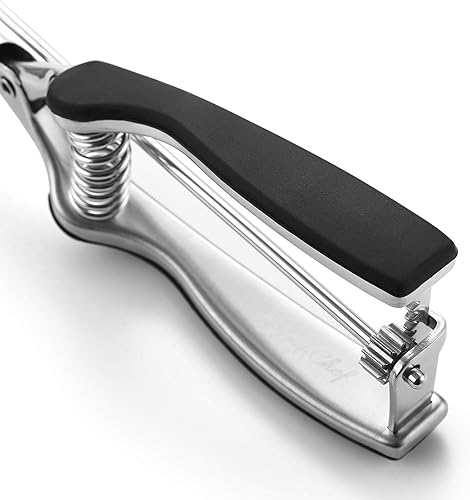 Miniatura 9 de Spring Chef Cuchara multifuncional pequeña y mediana para galletas, acero inoxidable, negro, paquete de 2 productos