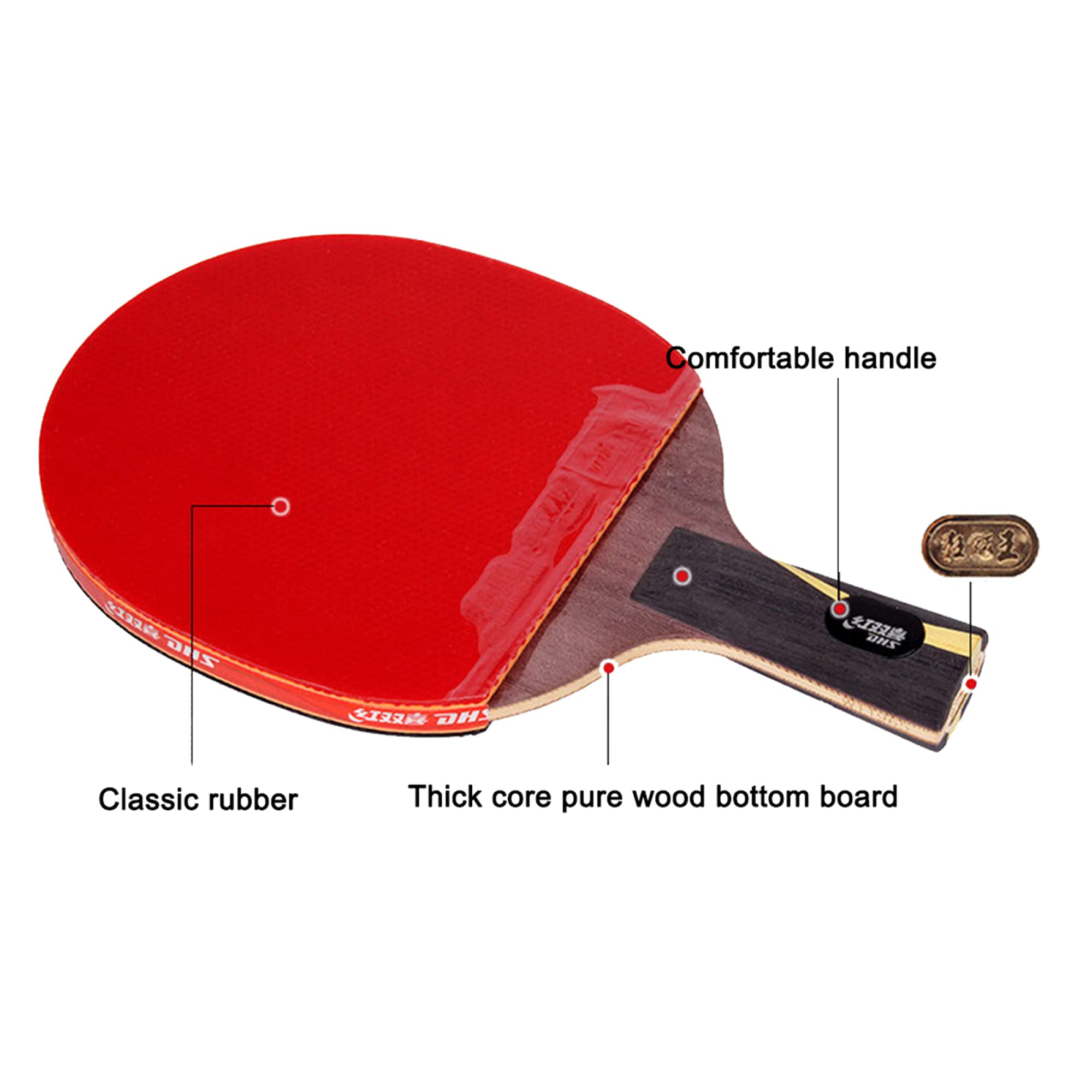 racchetta da tennis da tavolo, Racchetta da ping pong offensiva
