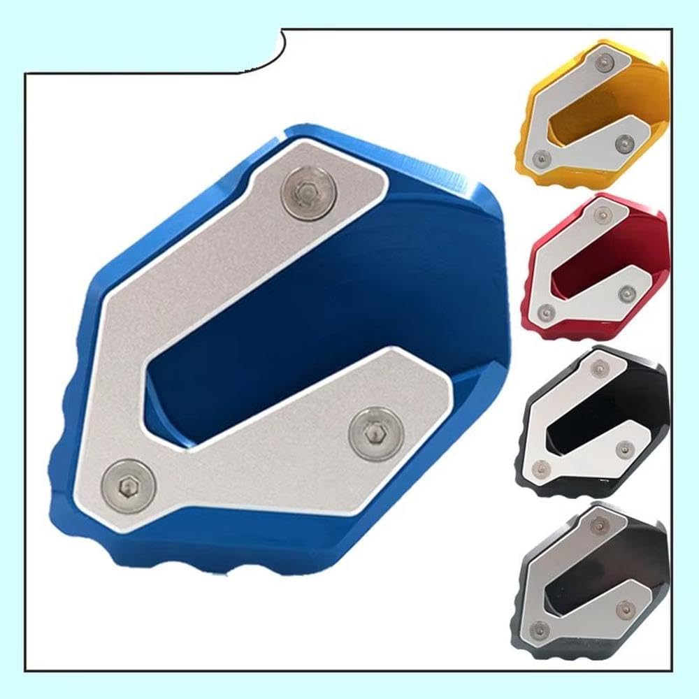 Motorcycle Kickstand Foot Side Stand Extension Pad Support Plate For Yahama Tracer 7 7GT For Tracer 700 For Tracer 700 GT(Gold)