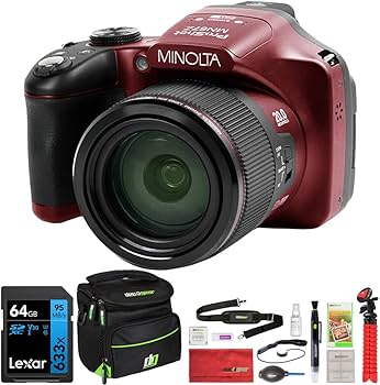[まみ］カメラ一式 Amazon.com : Minolta MN67Z-R 20MP / 1080p HD Bridge Digital Camera