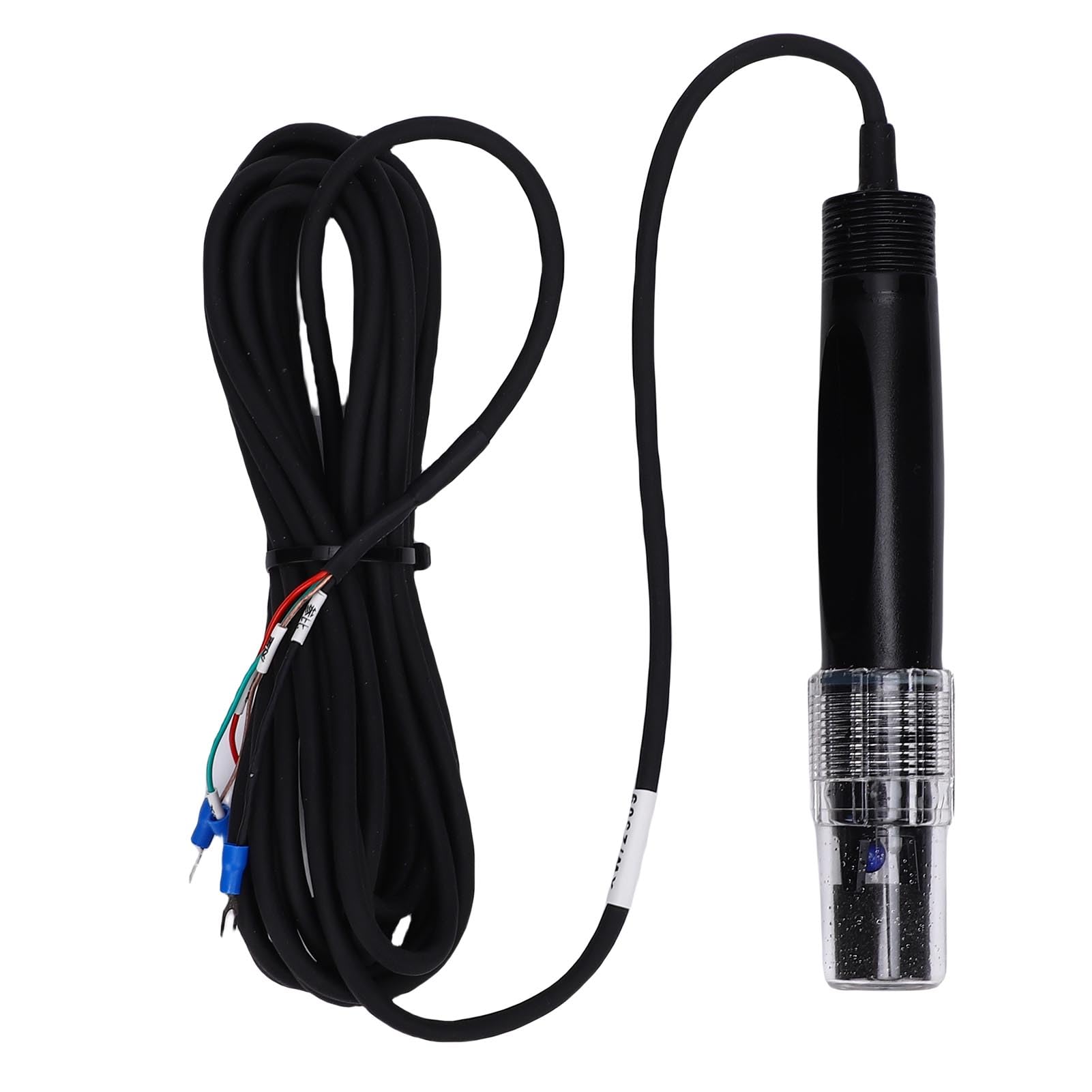 SIXRUN Sonda de Electrodo de PH Industrial Sensor de Alta Precisión con Compensación de Temperatura para Uso en Laboratorio Material ABS 1 Unidad