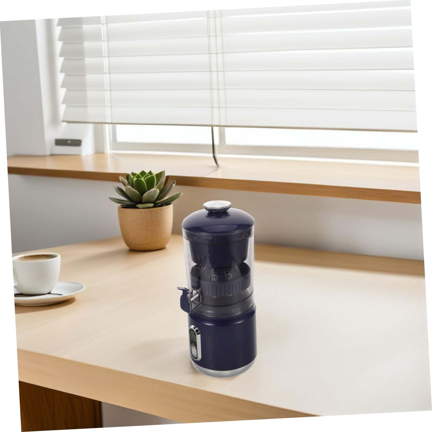 GALPADA Spremiagrumi Portatile Elettrico da 600ml con Separatore di Polpa in Plastica Compatto e Leggero per Picnic All'aperto e Viaggio con Apertura 110 Mm e Potenza 45w