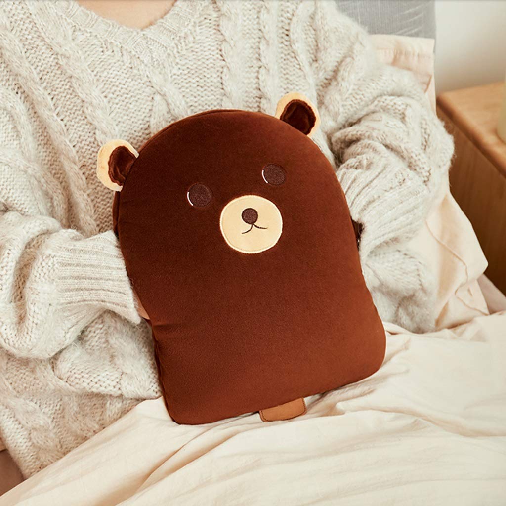 SKUZA Bouillotte, Bouillotte Rechargeable avec Couvercle Poche Chauffe-Main Portable Sac d'eau Chaude électrique Cadeau for Petite Amie (Color : B) (Color : C)