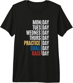 Race Week Countdown Motorsport Fanatic Racing Day Enthusiast Premium Tri-Blend T-Shirt