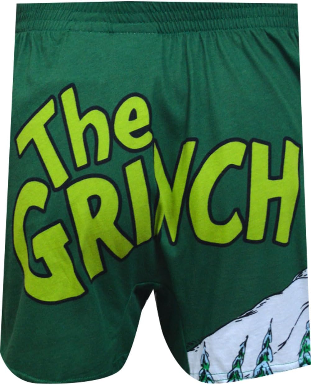 MJC Mens The Grinch Ramshackle Sleigh Christmas Boxer Shorts