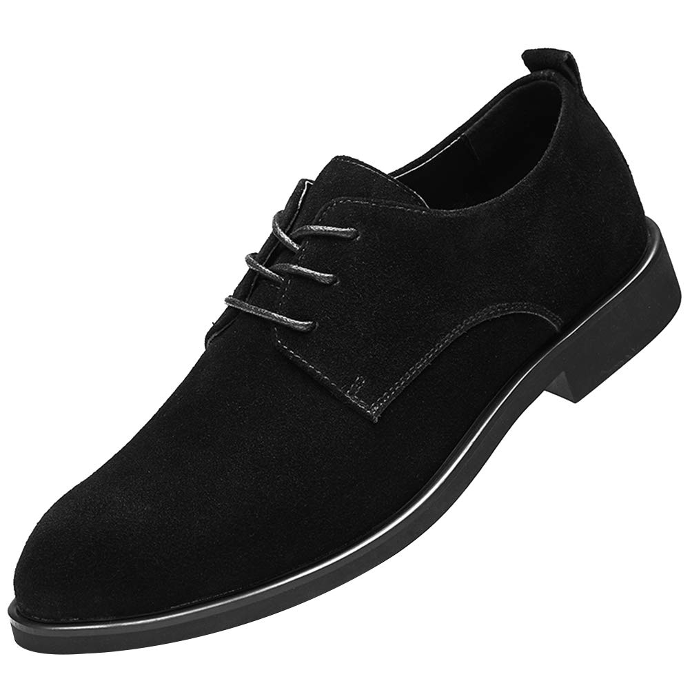 rismart Hombre Ante Oxford Semi Casual Zapatos de Cordones para Boda Trabajo Negocios