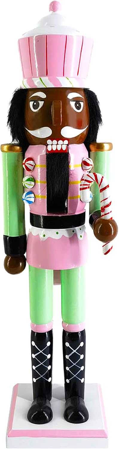 African American Nutcracker in Candy Pink by Nutcracker Ballet Gifts