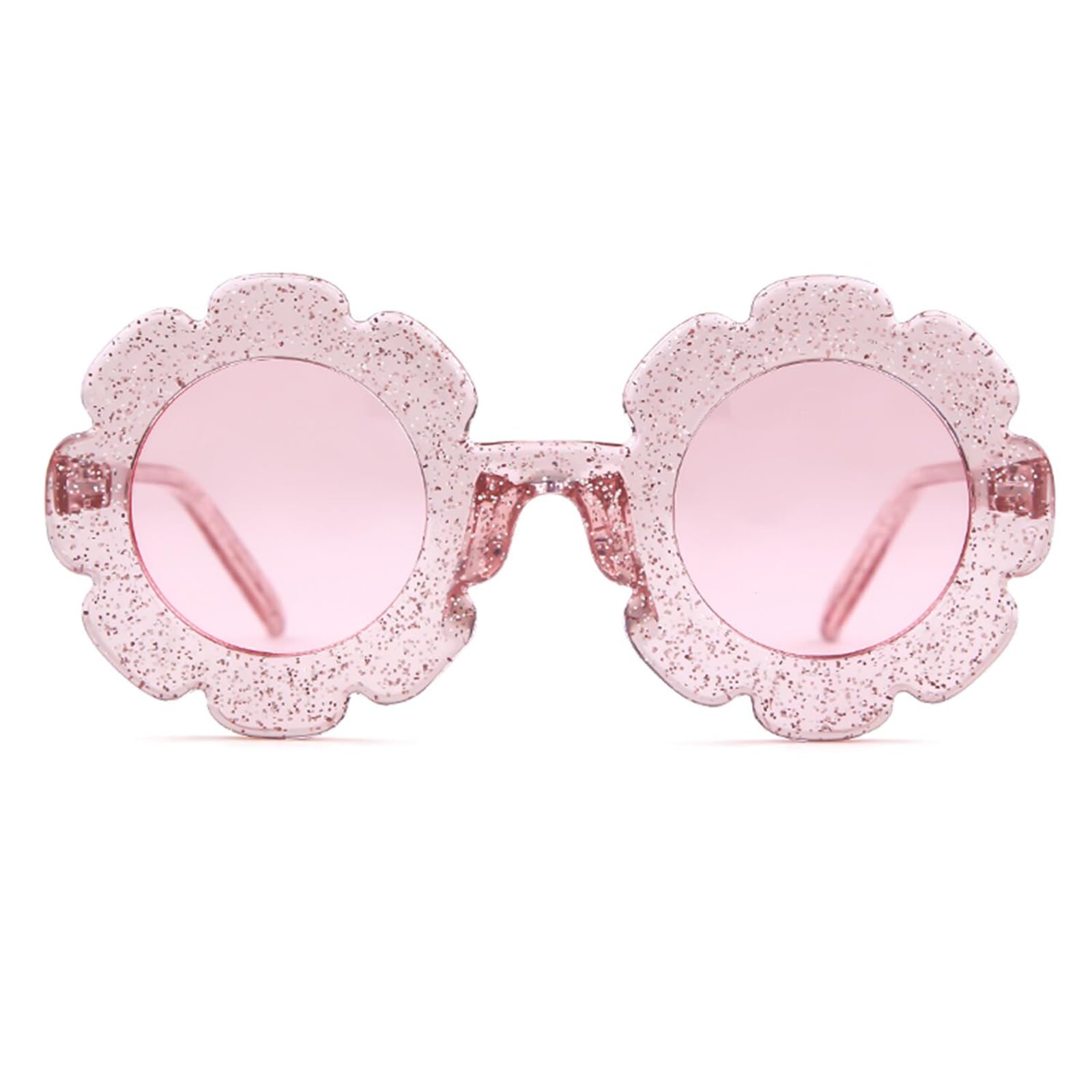 ADE WU Sunglasses for Kids Round Flower Cute Glasses UV 400 Protection Children Girl Boy Gifts