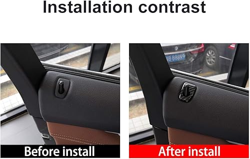 Miniatura 2 de YIWANG Adhesivo de fibra de carbono para puerta de coche, 4 unidades, para BMW X5 F15 2014 2015 2016 2017 2018, para BMW X6 F16 2015 2016 2017 2018