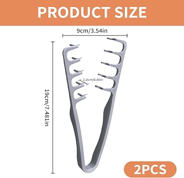 2pcs Texture Comb, Men's Wide Tooth Hair Styling Comb for Men, Roots Volume Tool, Mens Hairstyling Combs, Seam Grooming Accessory for Women, Salon & Barber Bangs Hairdressing Hair Pick Combs