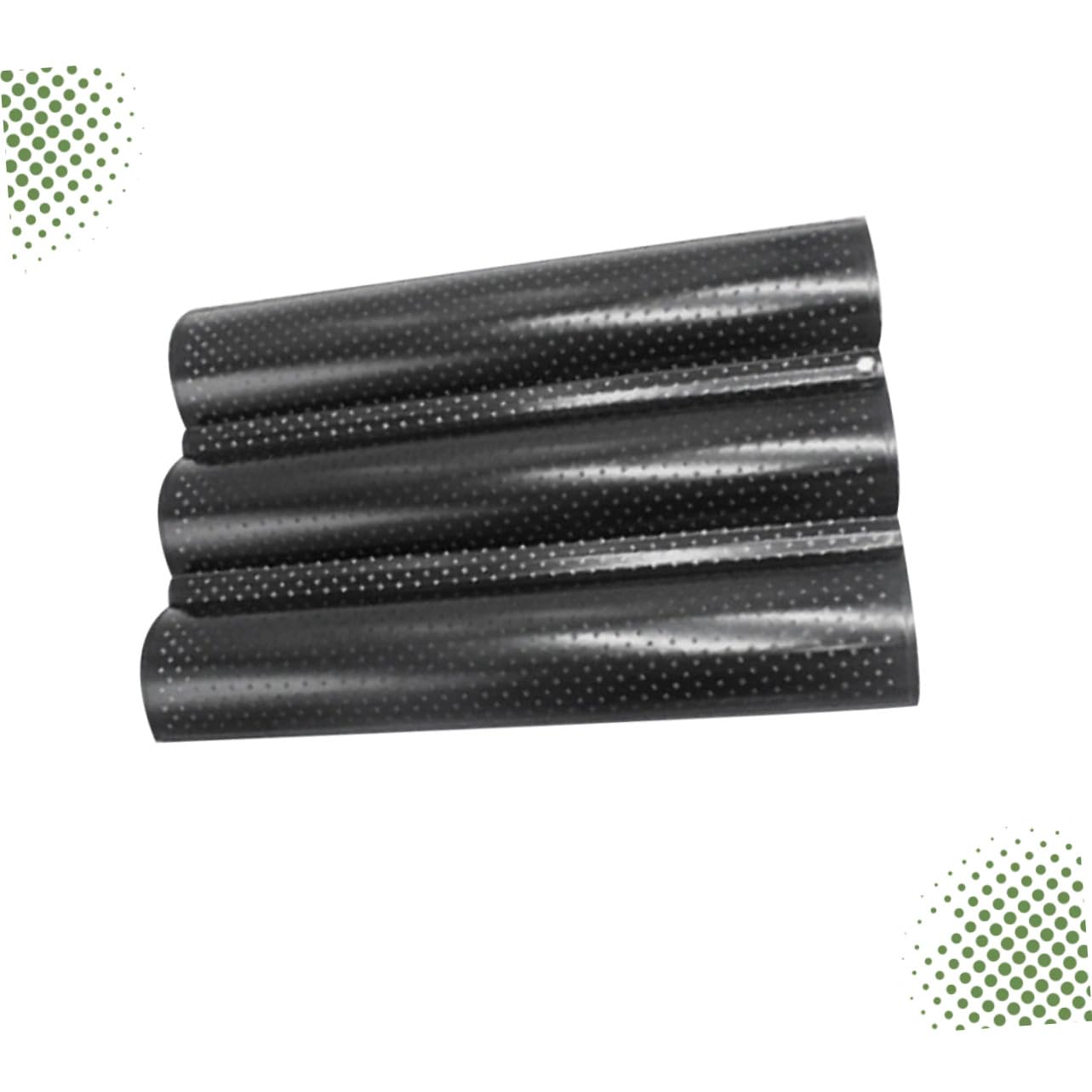 Cabilock Brotbackform Baguette Backblech aus Langlebigem Material Wellenform für Knusprige Baguettes Backzubehör für Küche und Bäckerei Schwarz Leicht zu Reinigen