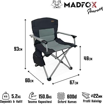 Madfox Journey Katlanır Kamp Sandalyesi