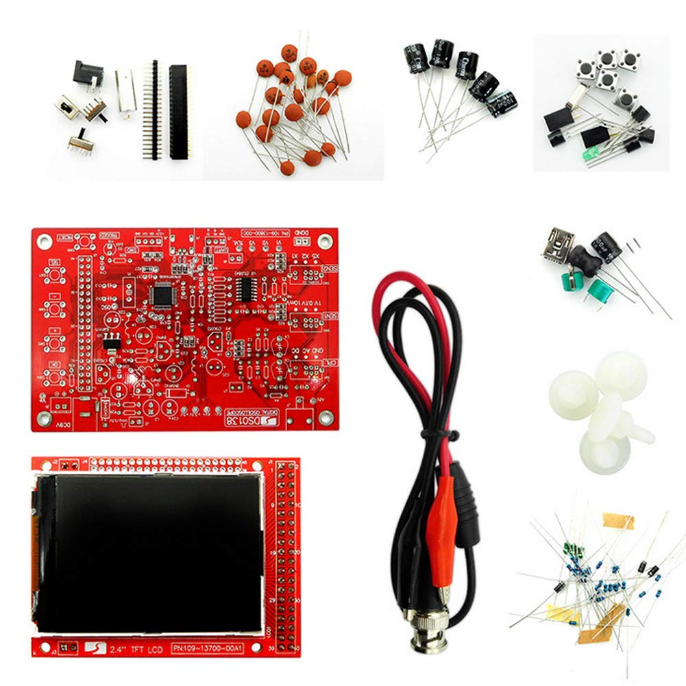 Treedix Oscilloscope DIY Kit Handheld Digital Oscilloscope 1msps Real-Time Sampling Rate 2.4 inch TFT Display