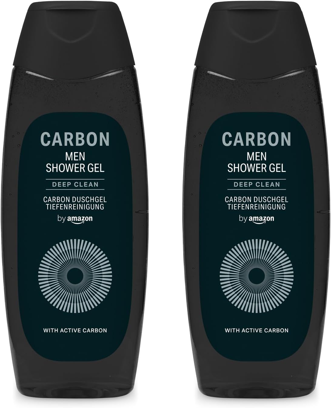 by Amazon Men Carbon Shower Gel, 2 x 500ml