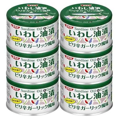 SSKセールス いわし油漬 ピリ辛ガーリック風味 150g×6個