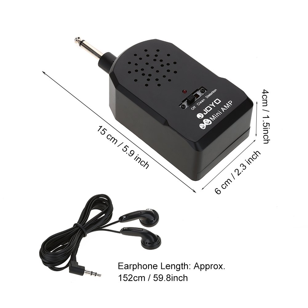 VGEBY E-Gitarrenverstärker, Tragbarer High-Fidelity-Gitarren-Übungslautsprecher für E-Gitarrenbass, VGEBYQN58PIXGEB