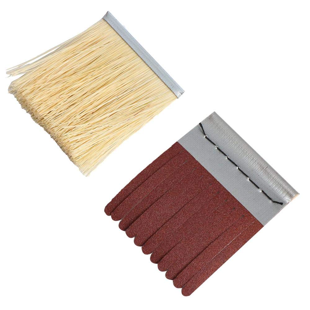 Cepillo de Pulido 1 PCS 7"M16 SSAL & Emery PELID CHEQUES DE Pulido DE POLIDO para Pulso para LA Superficie DE LA Superficie Curvada DE LA MUDAD (Color : 1pc Wheel Brush, Grit : 80)