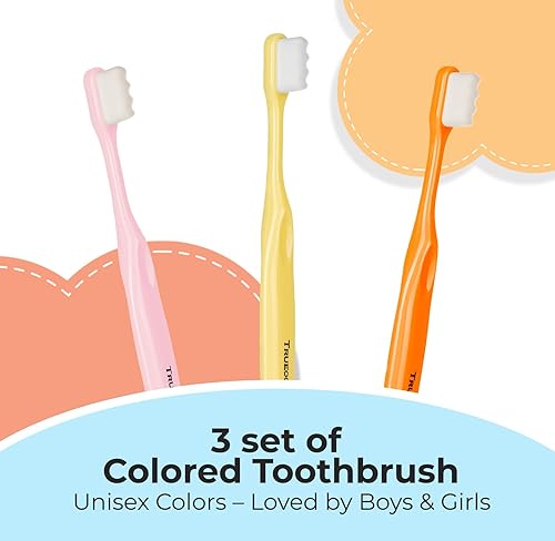 Miniatura 7 de Nano cepillo de dientes suave para niños, nano cepillo de dientes 20,000 cerdas, nano cepillo para cuidado bucal suave, bebés y niños pequeños de 4