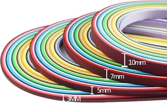 ODETOJOY Quilling Paper Strips 3mm 5mm 10mm 7mm 36 Colors 180 Strips Set DIY Origami Paper Quilling Art Length 21inch 3/5/7/10mm set 36color
