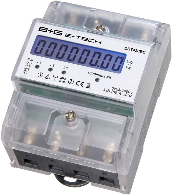 B+G E-Tech DRT428 Drehstromzähler