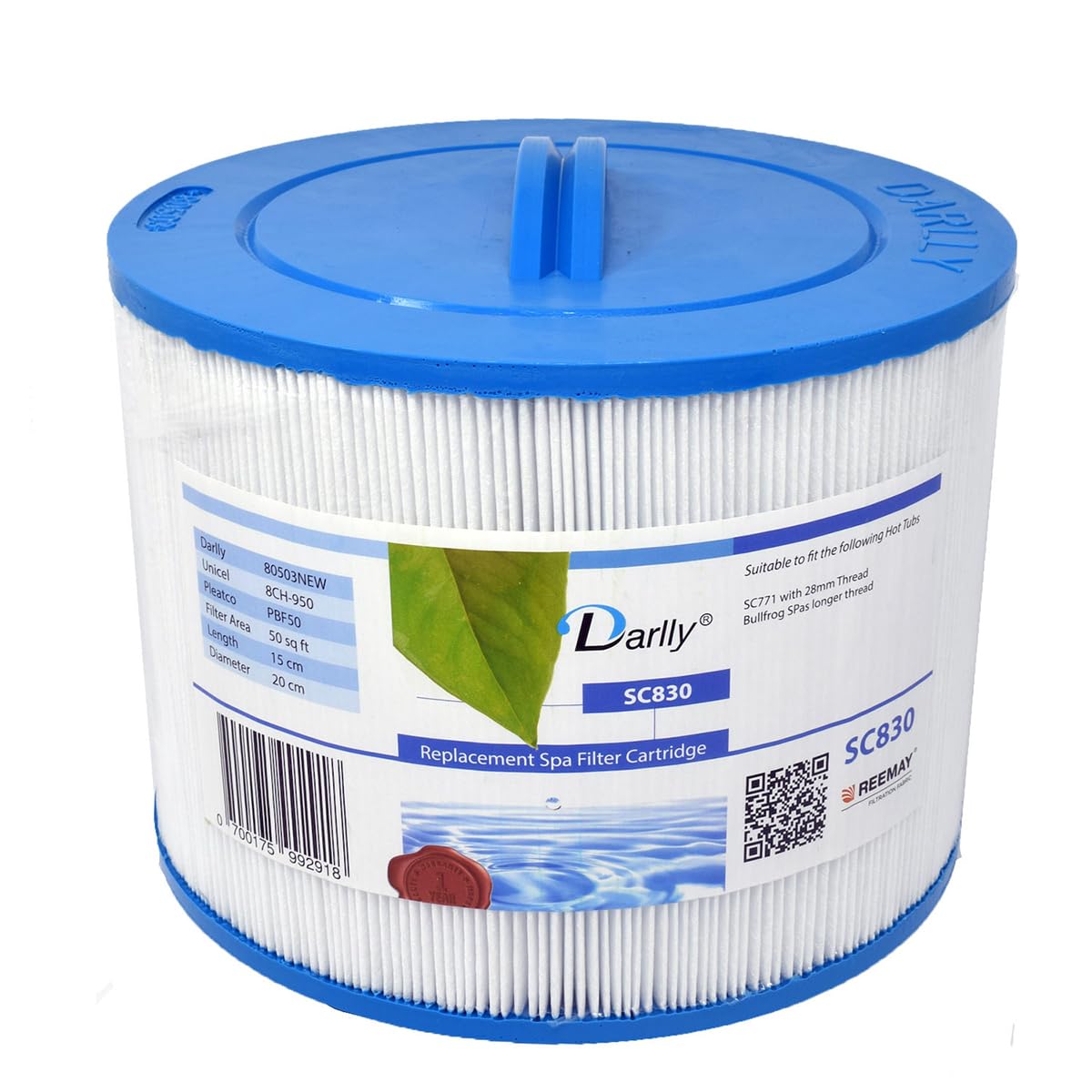 Darlly Bullfrog Spas 50 Hot Tub Filter SC830 Villeroy & Boch FC 0536 8CH 950