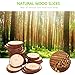 25pcs 2.8-3.1 inch Natural Wood Slices Craft Wood kit Unfinished Predrilled with Hole Wooden Circles Great for Arts and Crafts Christmas Ornaments DIY Crafts