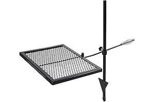 Adjustable Lineslife Fire Pit Grill Grate for Camping BBQ