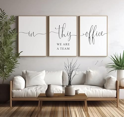 3 Pieces In This Office We Are Team Poster Prints