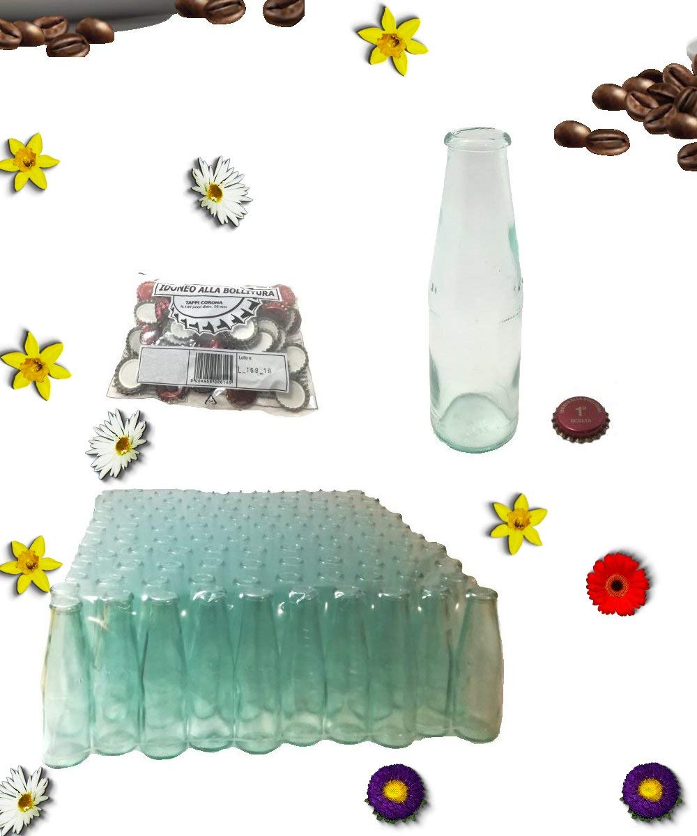 Generico Bottiglia Aperitivo CC 100 Tappo Corona venduta in Pacchi da 80 Pezzi Completa di Tappo