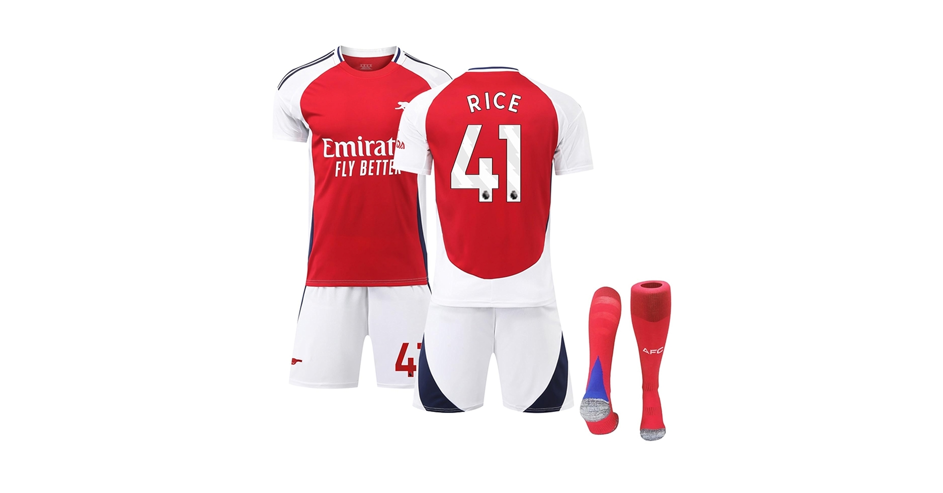 アーセナルFC ホーム ユニフォーム 半袖 41番 RICE デクラン・ライス アーセナル 25-26 ホーム 半袖 ユニフォーム No.41 ライス