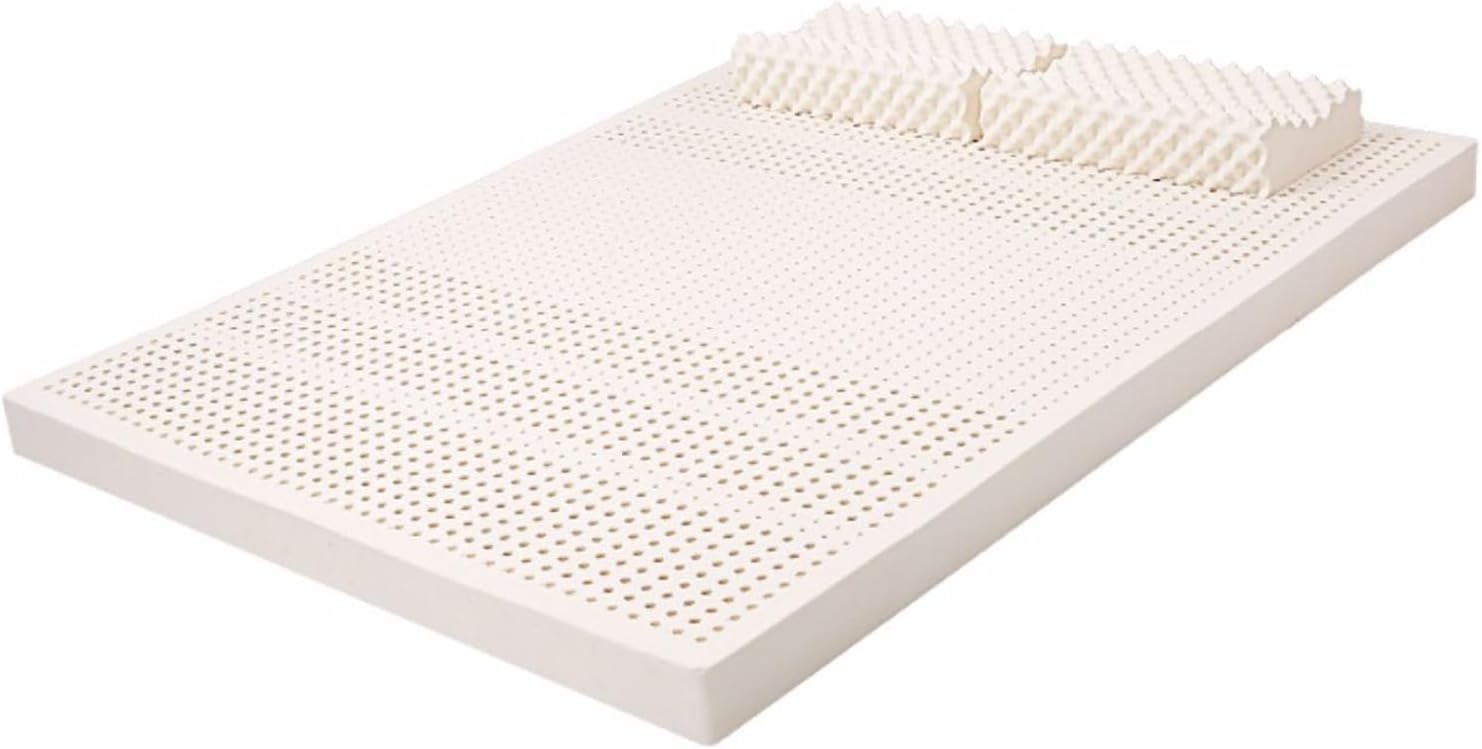 100% Natural Latex Mattress - 1in Thick, 120x190cm (47.75x74.8in) - Ultimate Back & Joint Support, Durable & Deformation Resistant, Eco-Friendly Sleep Solution