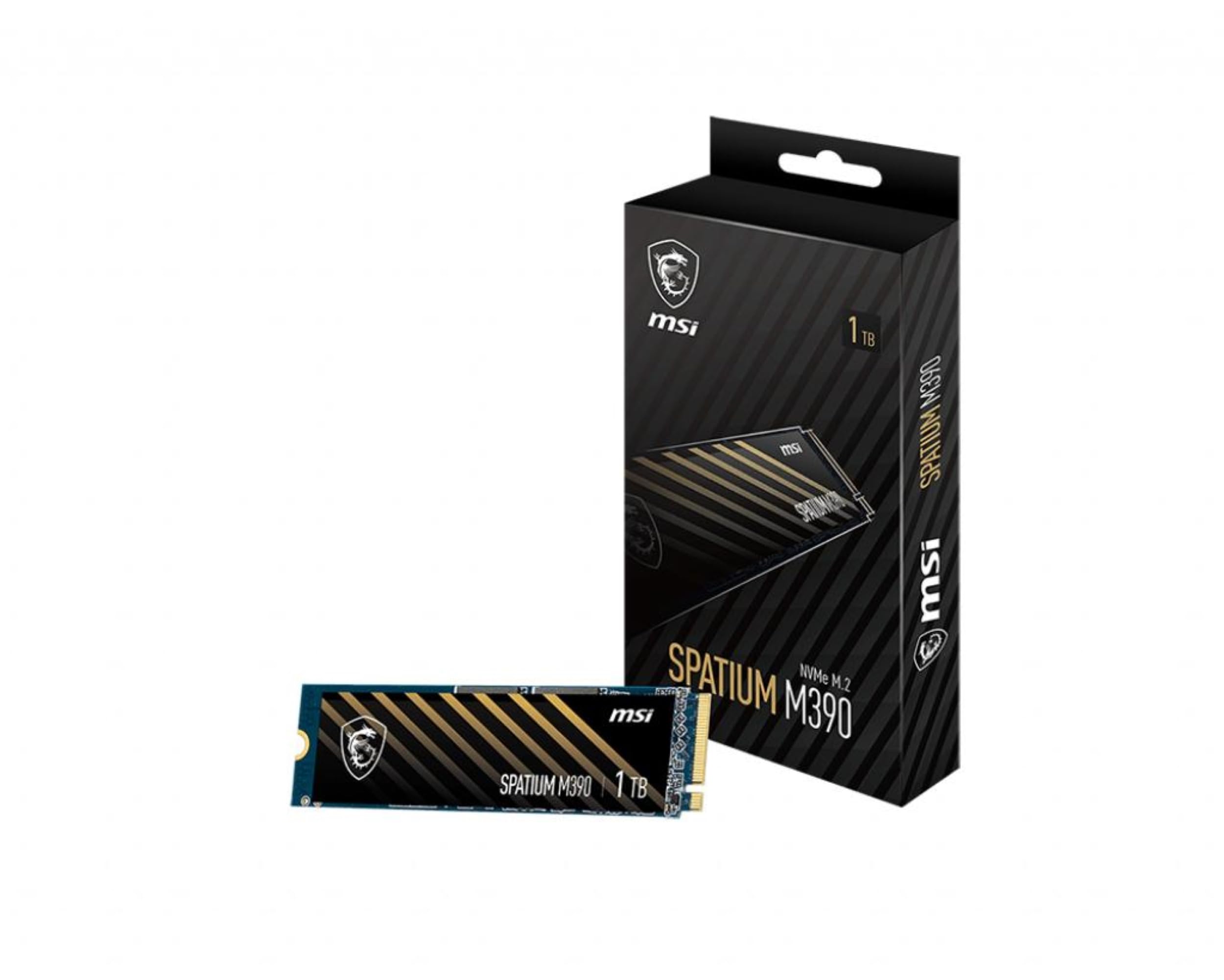 MSI SPATIUM M390 NVMe M.2 1TB SSD (Gen3x4, 1.4, Dimensions 80.0 x