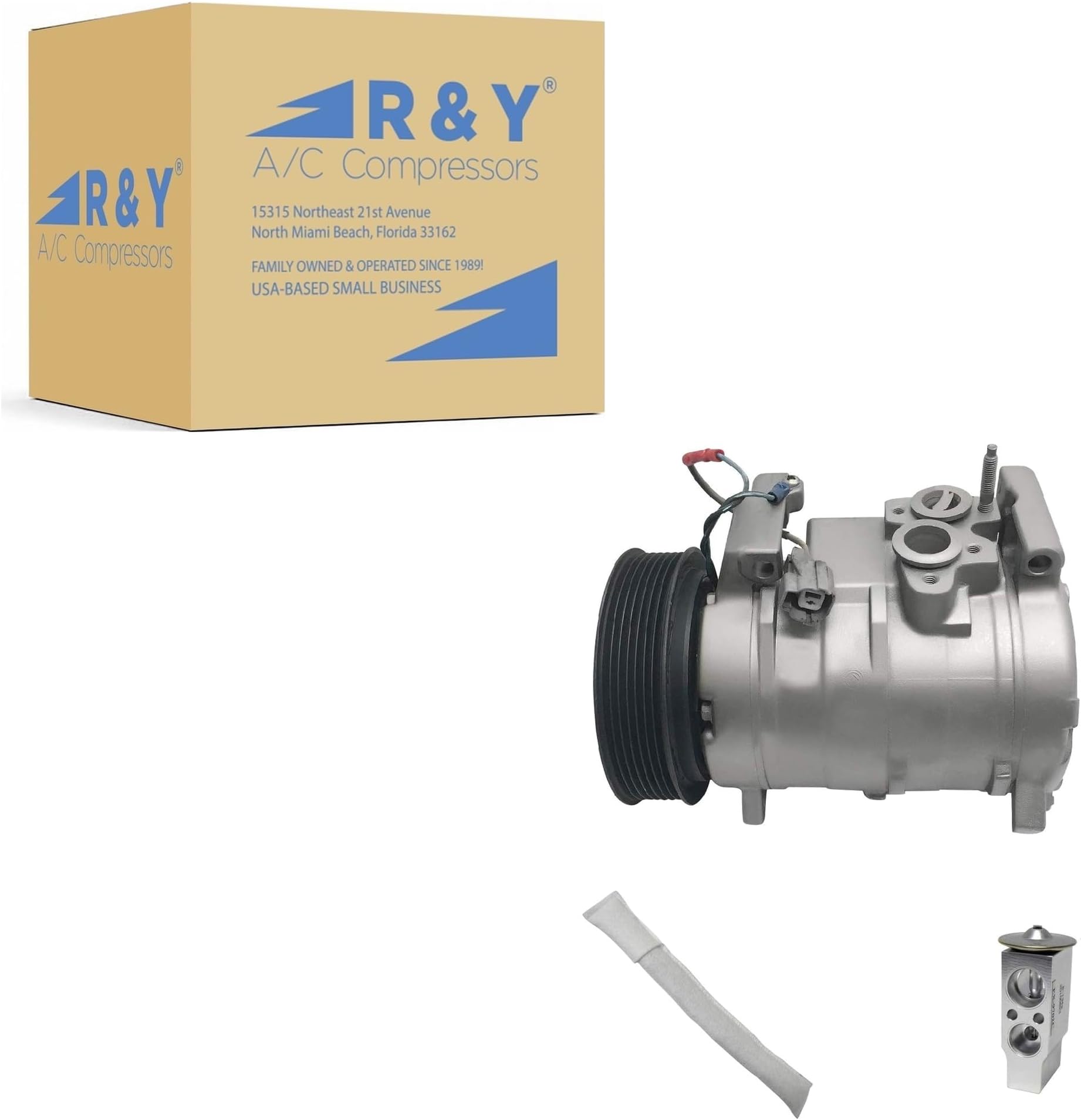 RYC Automotive Air Conditioning Compressor and A/C Clutch Kit KT A043