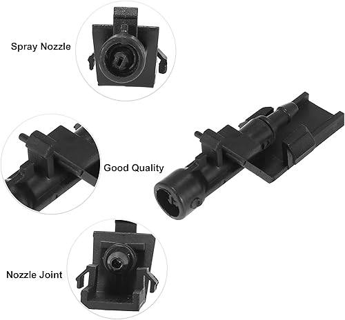 Miniatura 4 de ACROPIX Boquillas para limpiaparabrisas delantero para Honda CRV con conector de manguera, paquete de 5, color negro