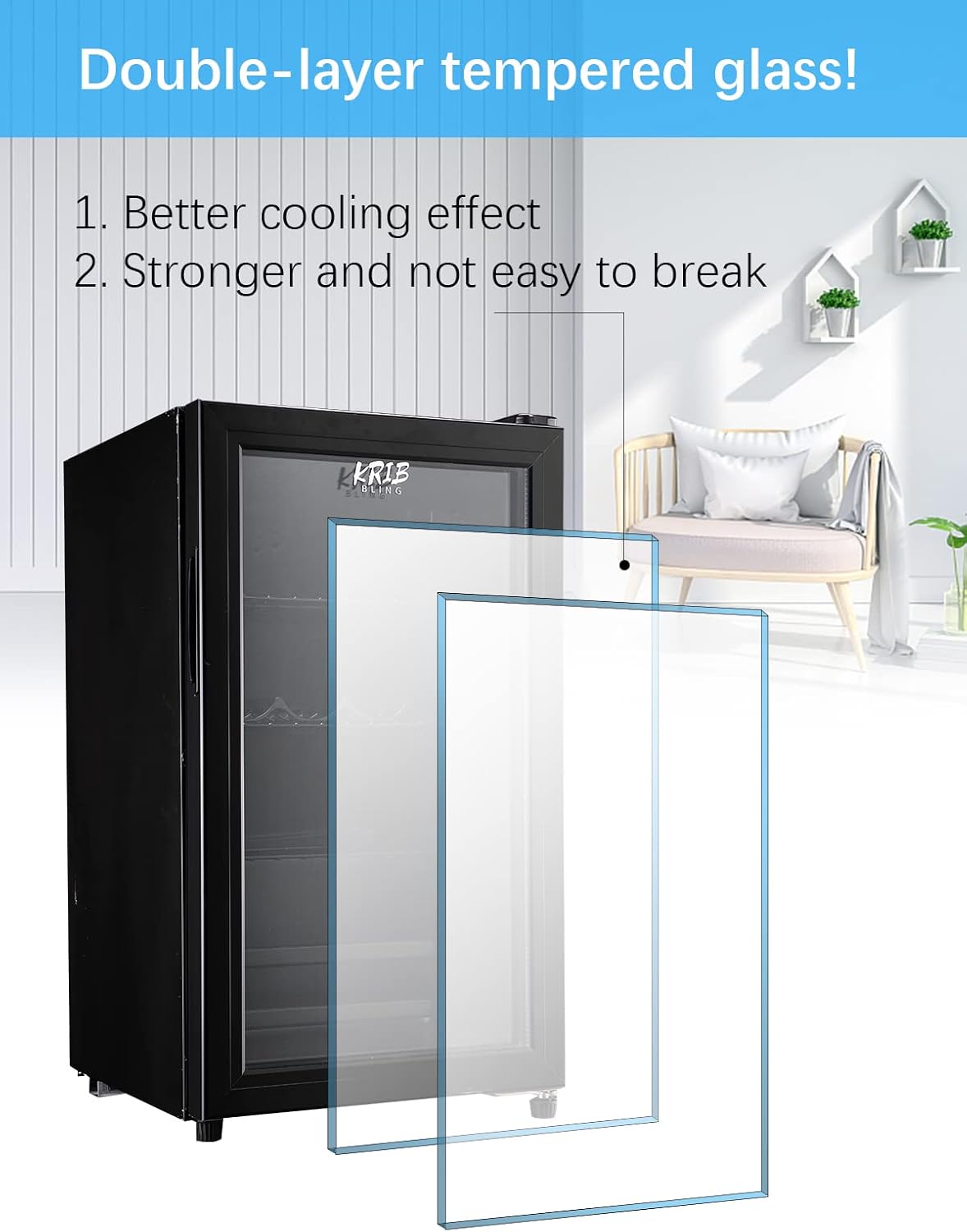 Beverage Refrigerator and Cooler, 120 Cans Mini Refrigerator for Soda, Water, Beer, Wine, Small Drink Dispenser Machine for Home, Dorm, Office with Adjustable Wire Shelving