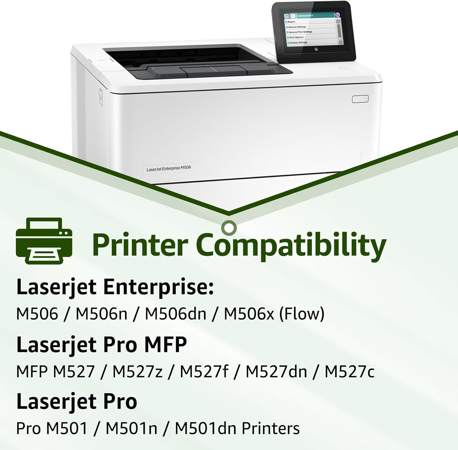 greencycle CF287X 87X Compatible Black Toner Cartridge Replacement for HP 87X 87A CF287X CF287A for HP LaserJet Enterprise M506 M506dn M506n Pro M501 M501dn M506 M506x M527 M527dn Printer Ink 2-Pack