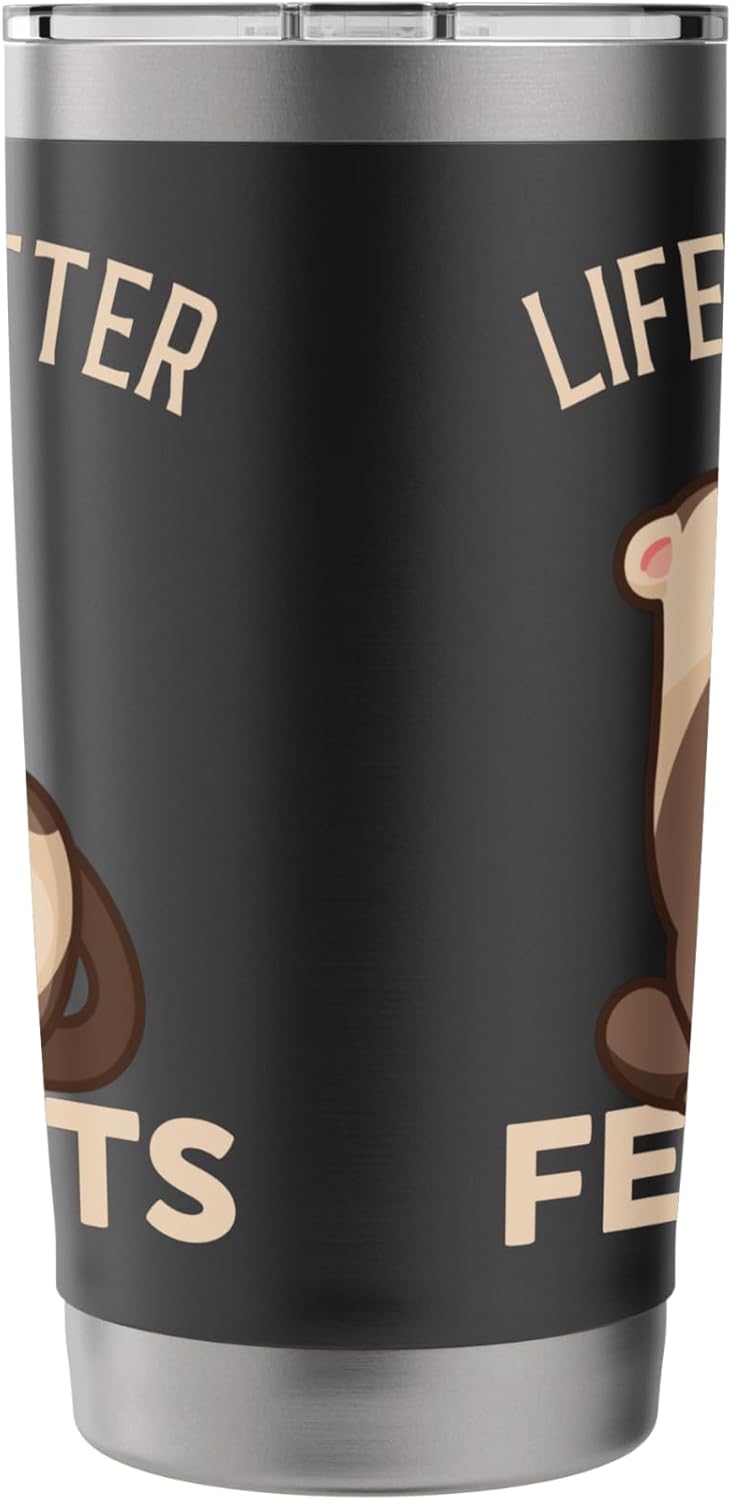 Ferret - Life is better with Ferrets Stainless Steel Insulated Tumbler - Image 2