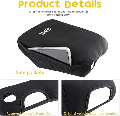 Miniatura 5 de INTGET Cubierta de consola central de coche para Jeep Gladiator Wrangler JL JLU 2018 2019, accesorios para Gladiator Wrangler JL JLU 2018 2019,