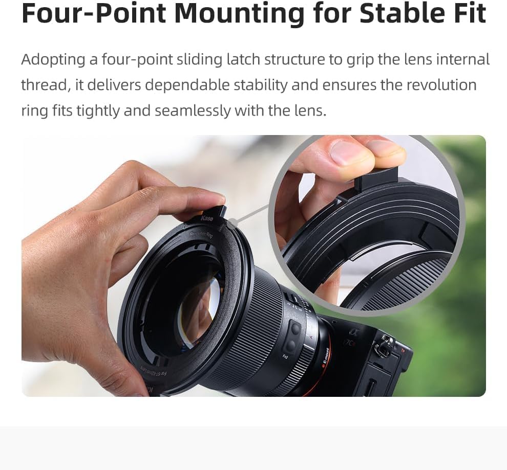 Kase Revolution Ring Automatic Variable Step Ring 67mm / 72mm / 77mm to 82mm (Magnetic 67-82mm) — view 5