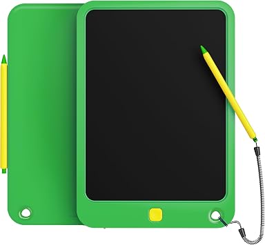 LCD Writing Tablet 10 Inch, Toys for 3 4 5 6 7 8 9 10 Year Old Boys Girls, Colorful Doodle Board Drawing Tablet, Gift for Boys Toddlers Age 3-12 Years, Memo Board, Drawing Pads with Lanyard Green